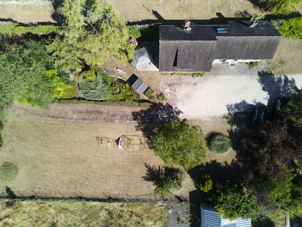 Vue aérienne de la maison