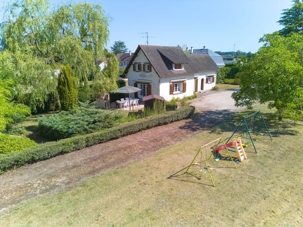 Vue aérienne de la maison